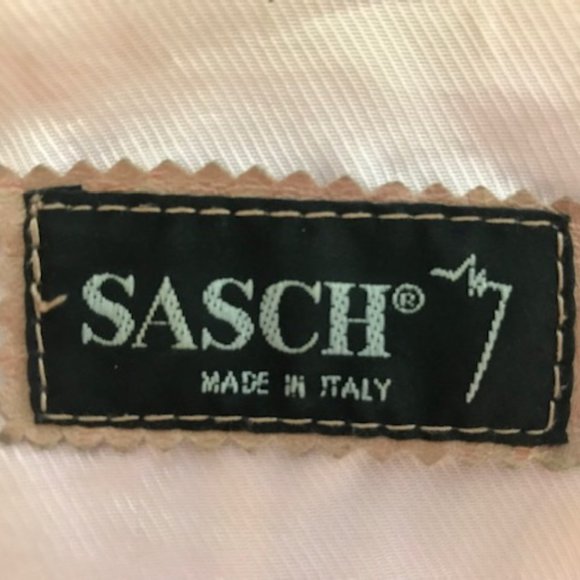 Pink / Beige Distressed Real Leather Jacket - Picture 4 of 4